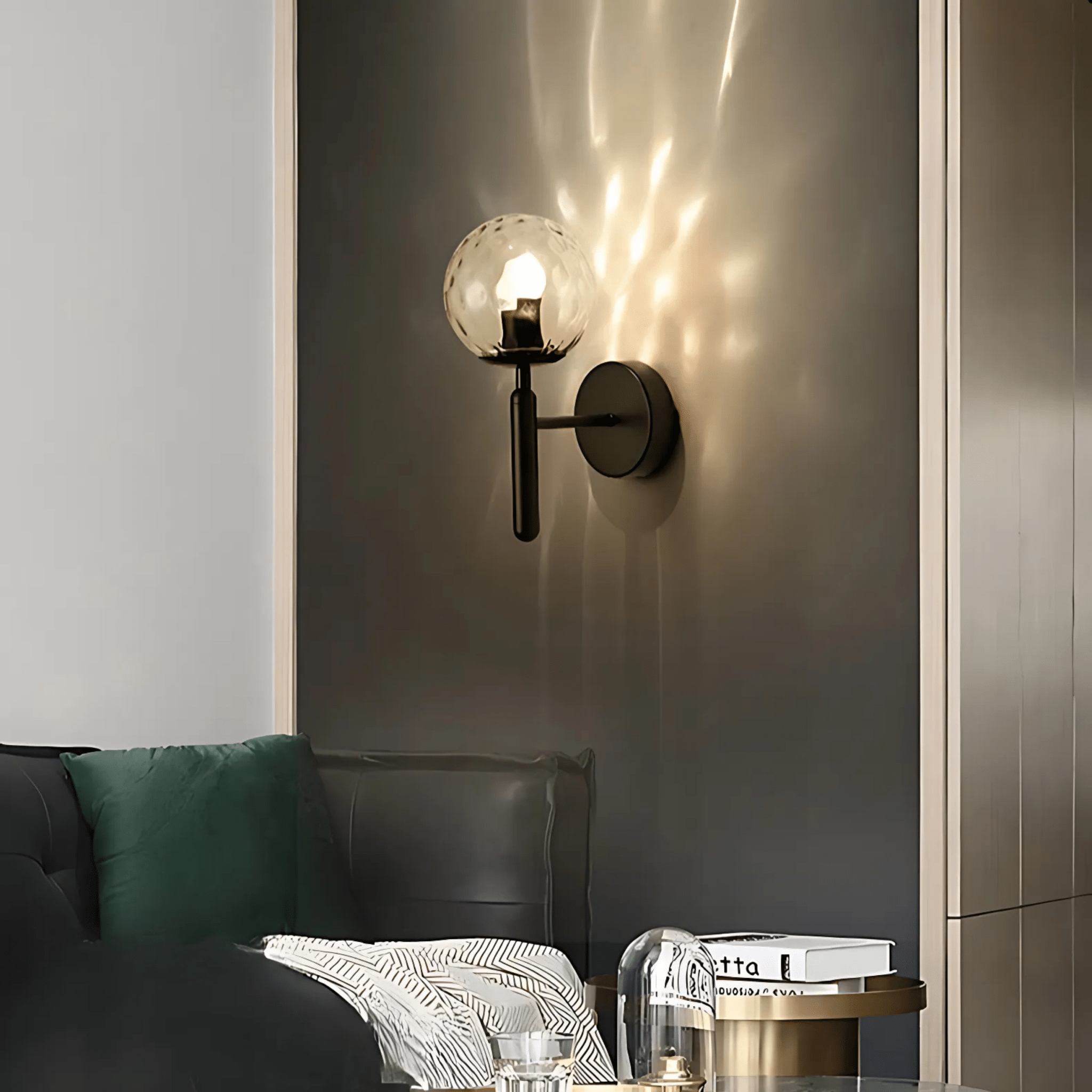 Bauer Black Wall Light - Tabby Lighting