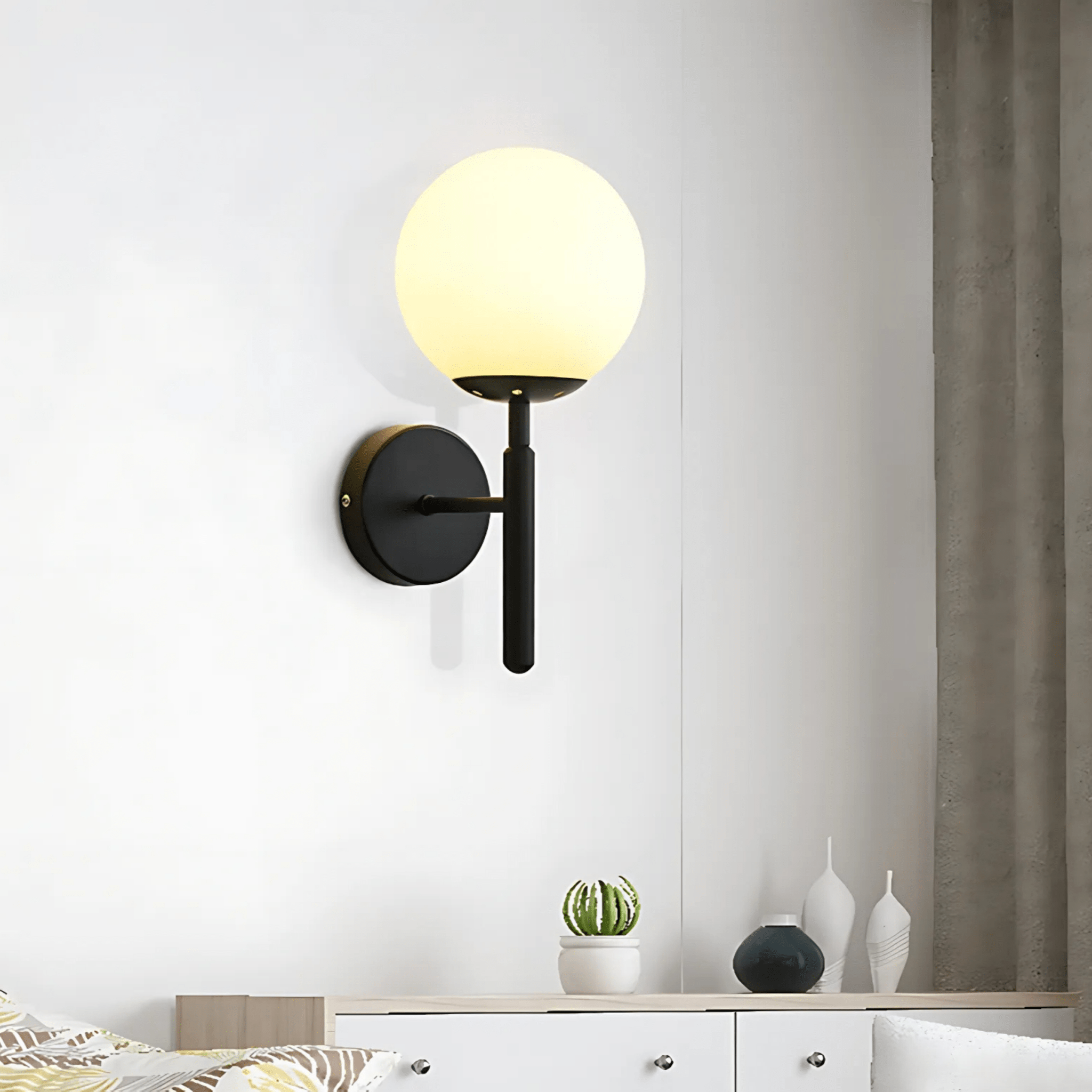 Bauer Black Wall Light - Tabby Lighting