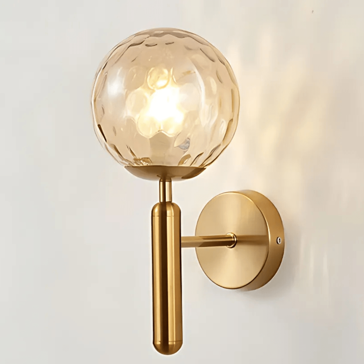 Bauer Brass Wall Light - Tabby Lighting