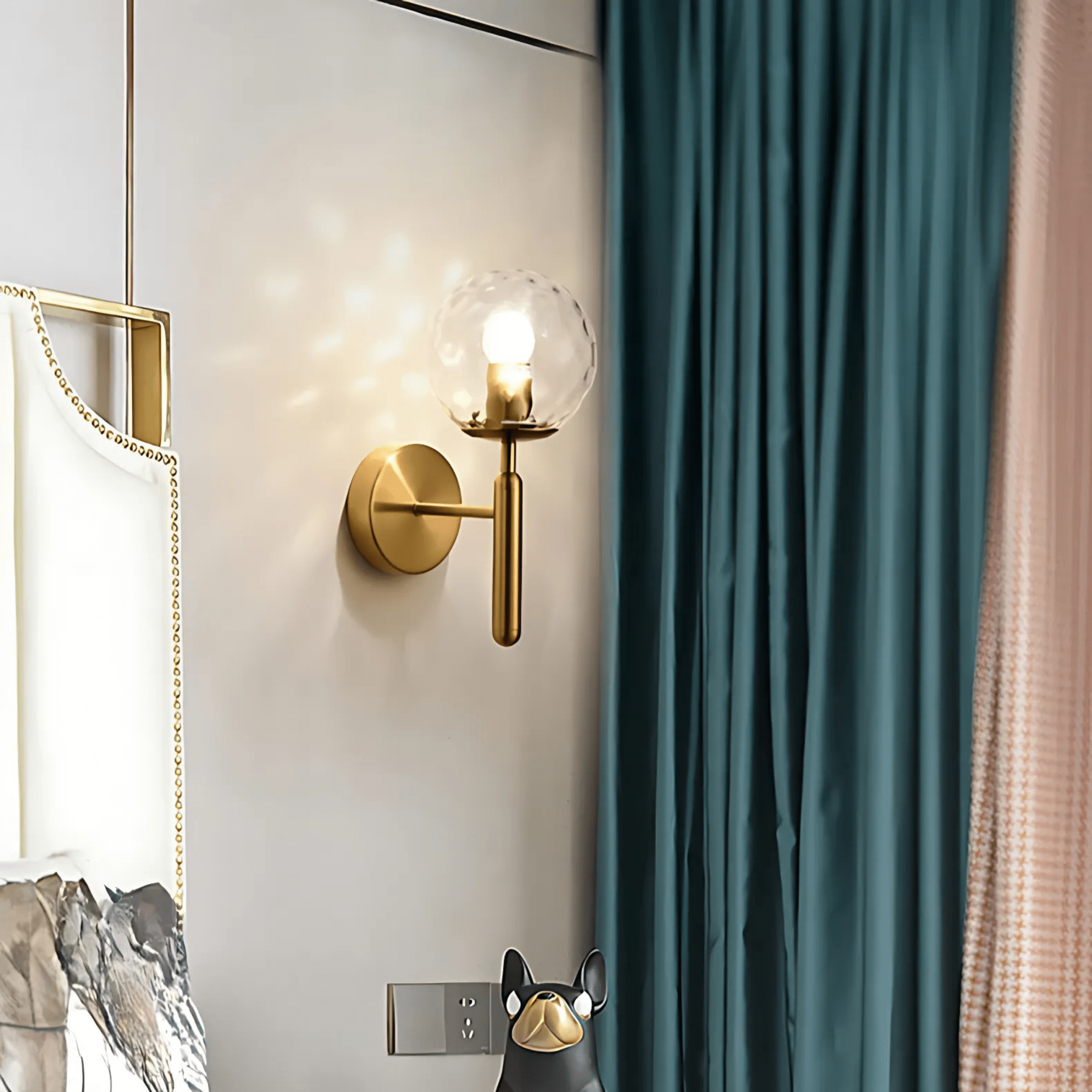 Bauer Brass Wall Light - Tabby Lighting
