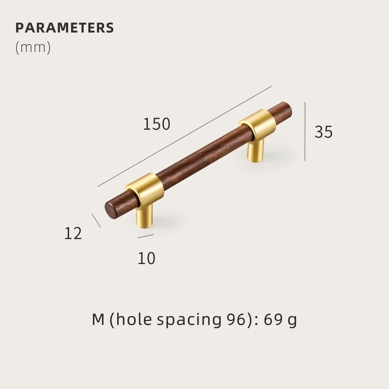 Black Walnut Handle - Tabby Lighting