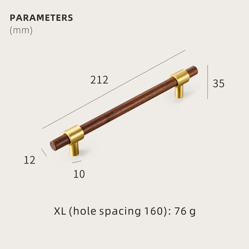 Black Walnut Handle - Tabby Lighting