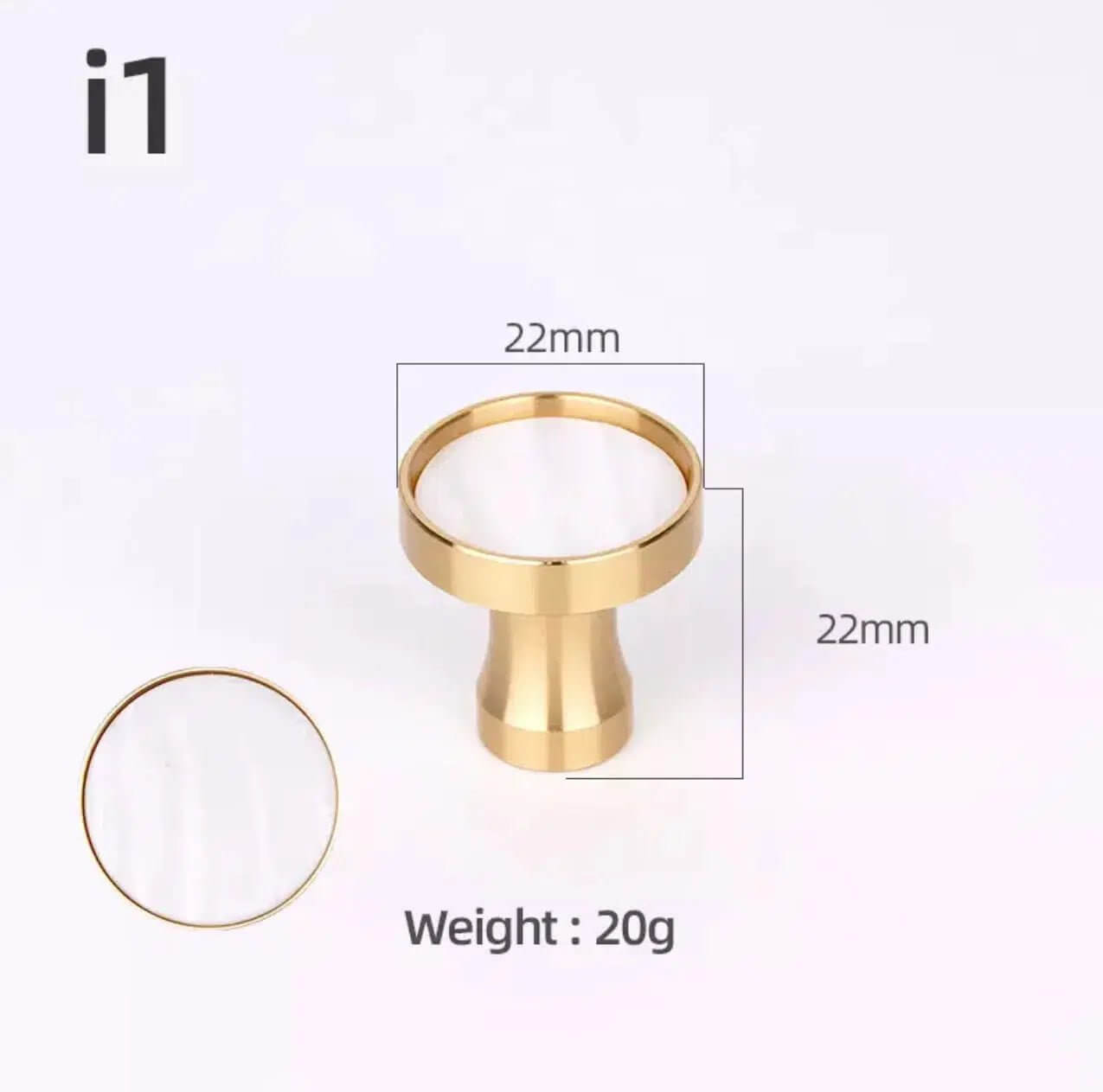 Brass and Stone Handles - Tabby Lighting