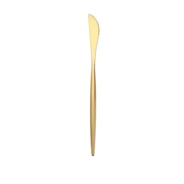 Brushed Gold Cutlery Set - Tabby Lighting