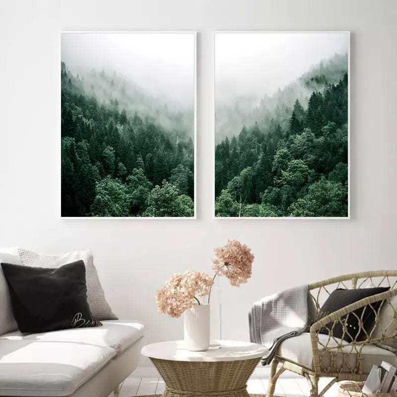 Foggy Forest Print - Tabby Lighting