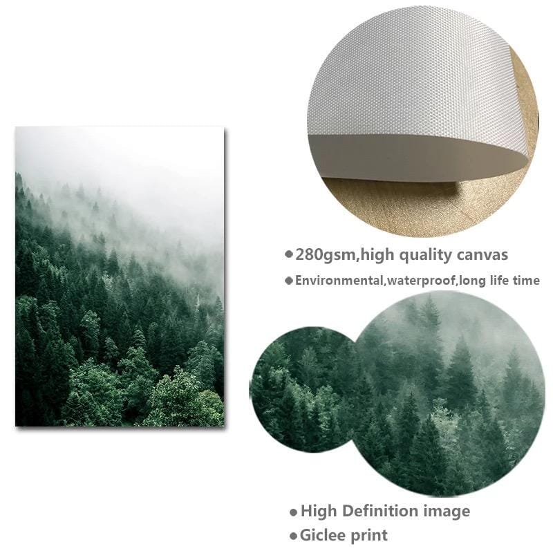 Foggy Forest Print - Tabby Lighting