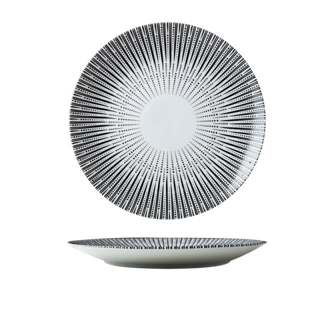 Geo Ceramic Plates - Tabby Lighting