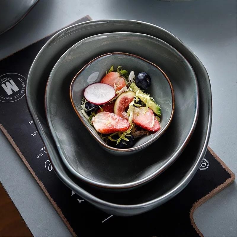 Irregular Ceramic Dishes + Plates - Tabby Lighting