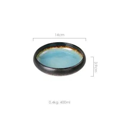 Japanese Glaze Ceramic Plates - Tabby Lighting