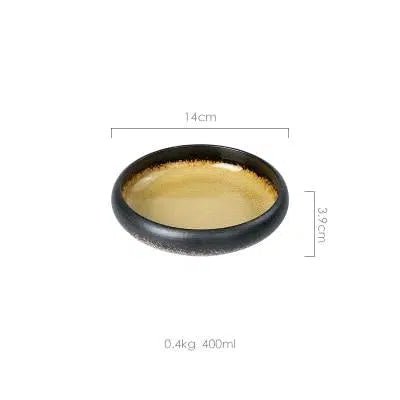 Japanese Glaze Ceramic Plates - Tabby Lighting