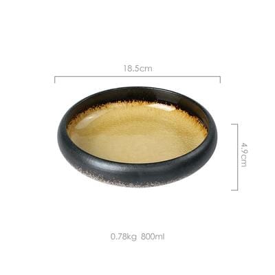 Japanese Glaze Ceramic Plates - Tabby Lighting
