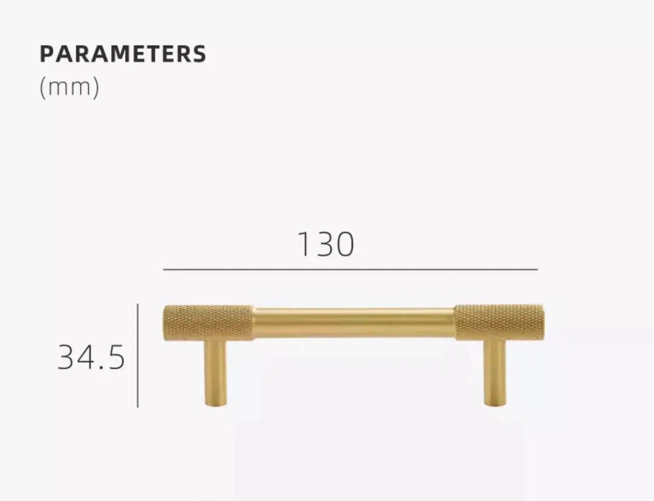 Knurled Tip Handles - Tabby Lighting