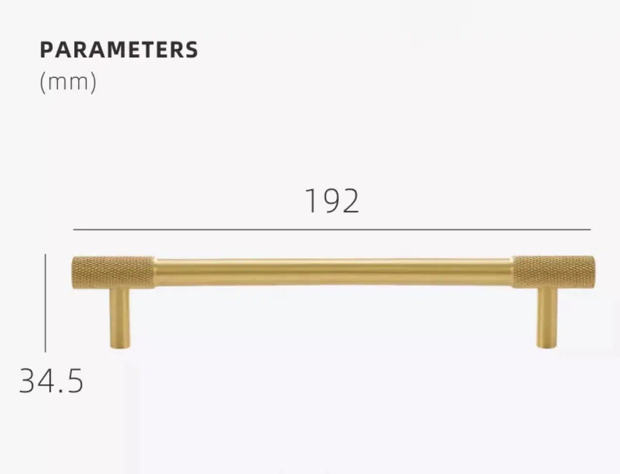 Knurled Tip Handles - Tabby Lighting