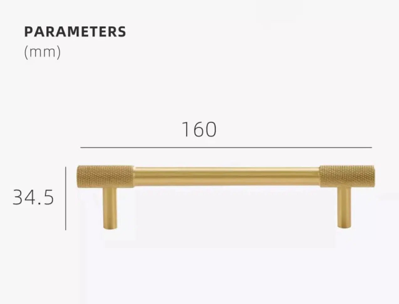 Knurled Tip Handles - Tabby Lighting