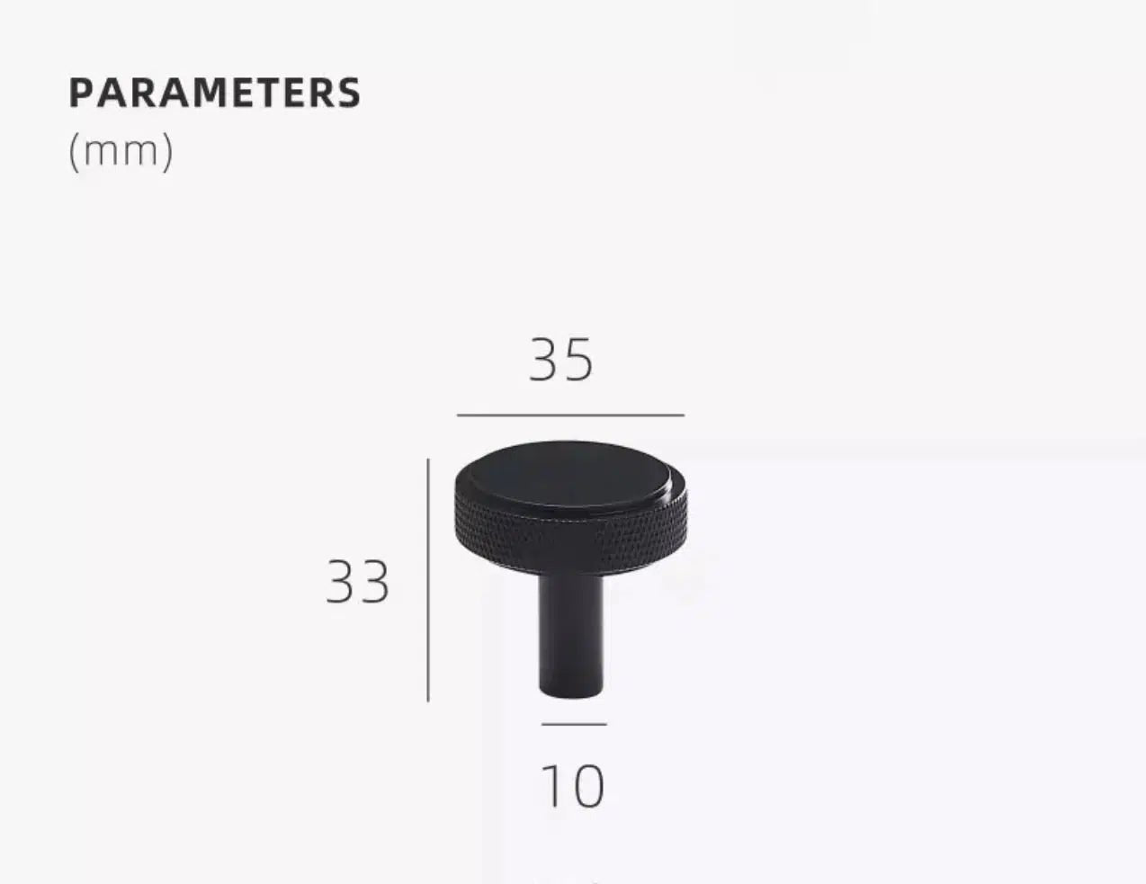 Knurled Tip Handles - Tabby Lighting
