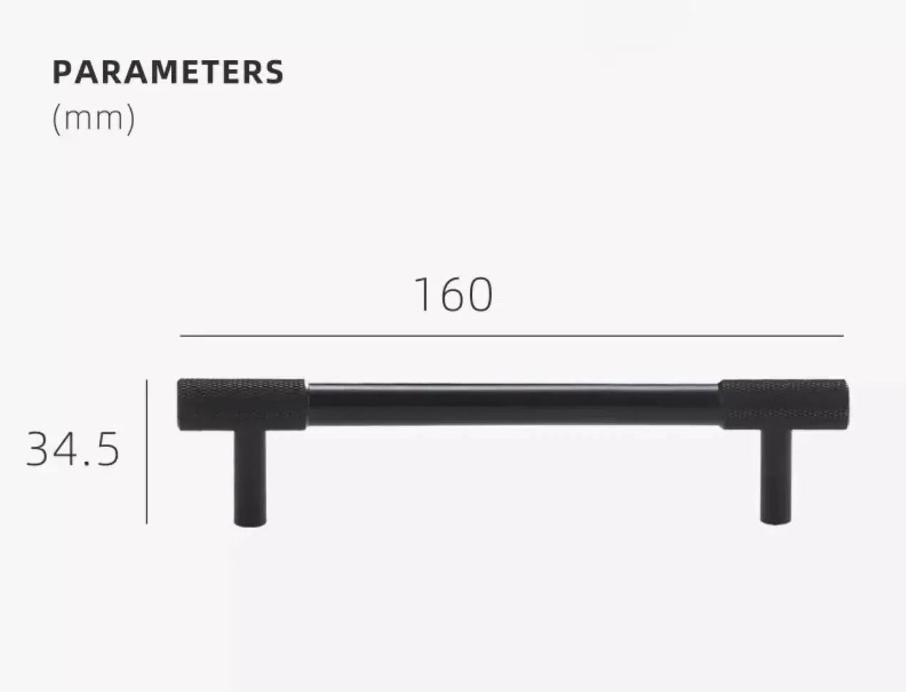 Knurled Tip Handles - Tabby Lighting