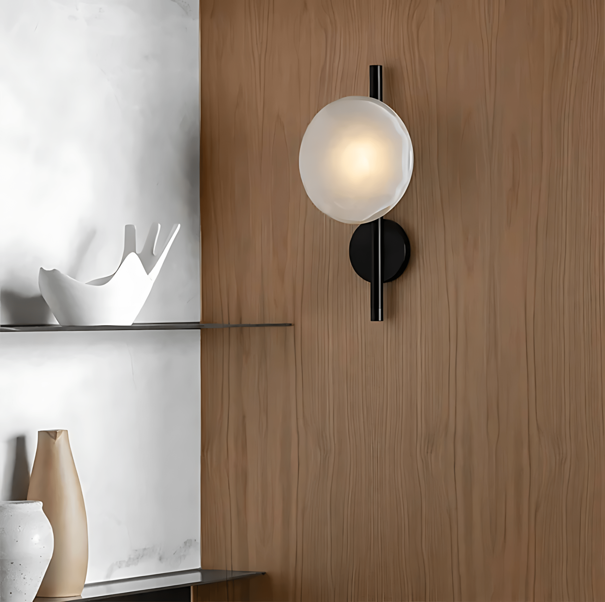 Oyster Wall Light - Tabby Lighting