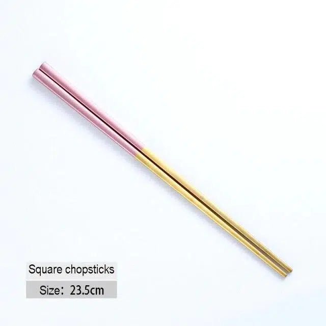 Pink + Gold Cutlery Set - Tabby Lighting