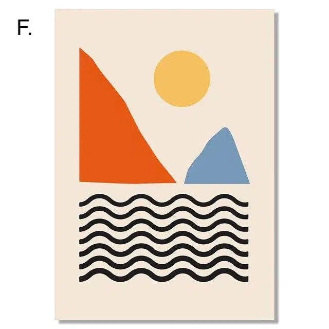 Sail minimalist prints - Tabby Lighting