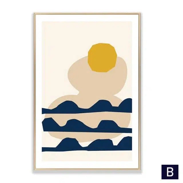 Scandinavian abstract Prints - Tabby Lighting