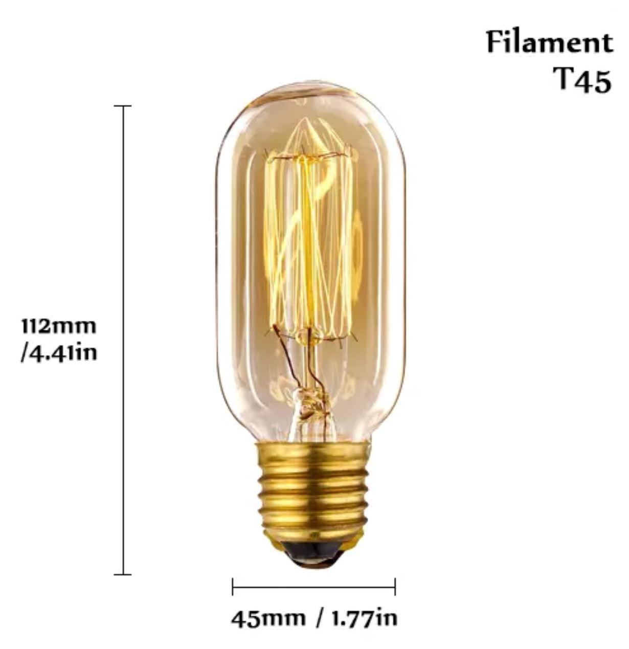 Vintage E27 Filament Light Bulbs - Tabby Lighting