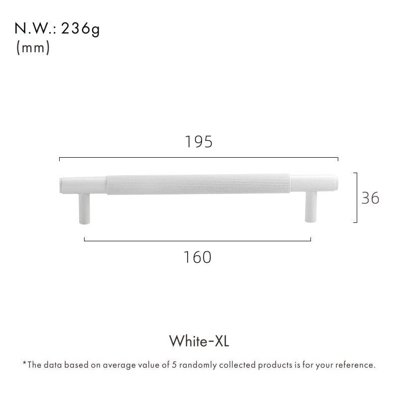 White Intake Handle - Tabby Lighting