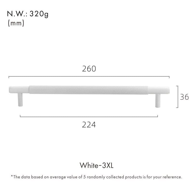White Intake Handle - Tabby Lighting