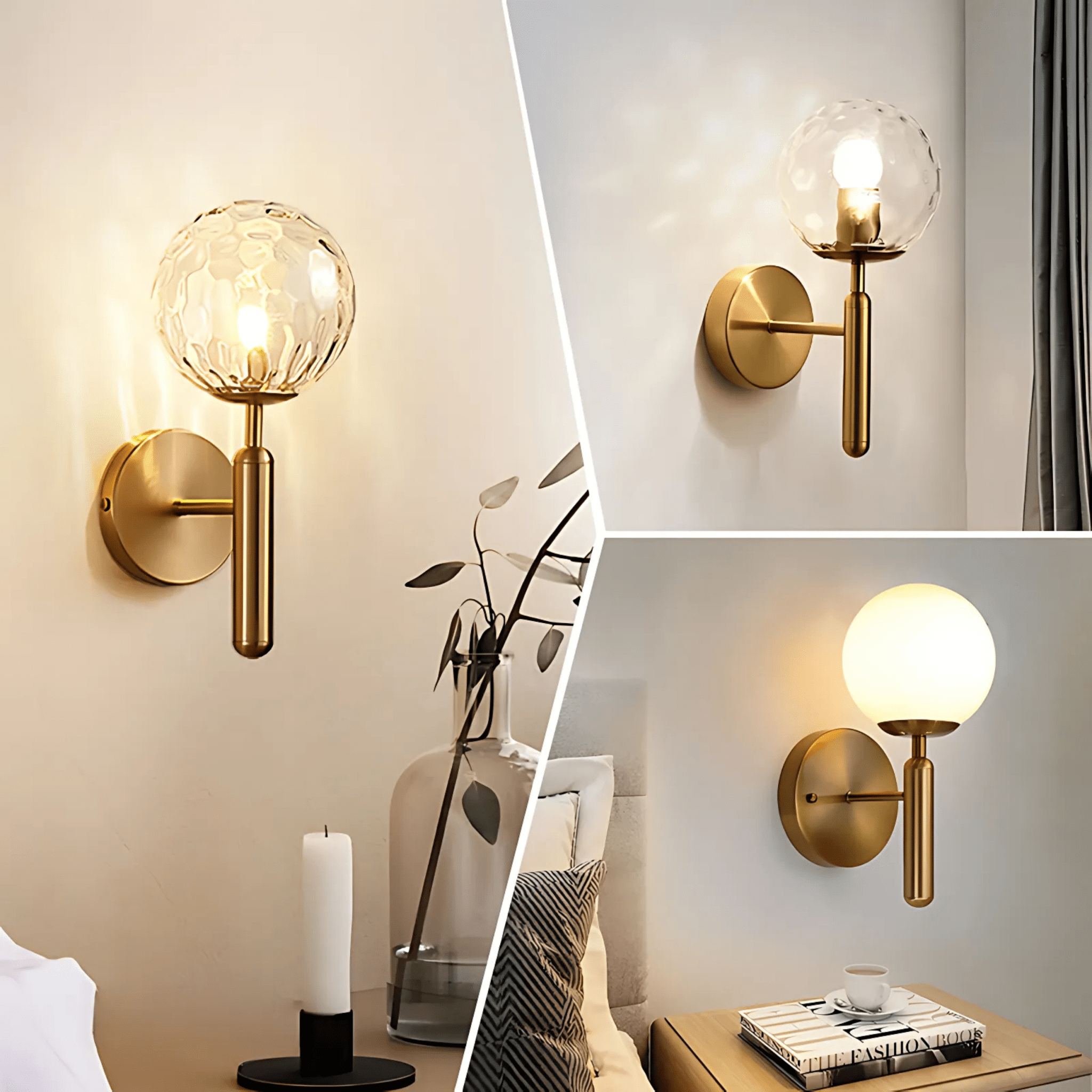 Bauer Brass Wall Light - Tabby Lighting