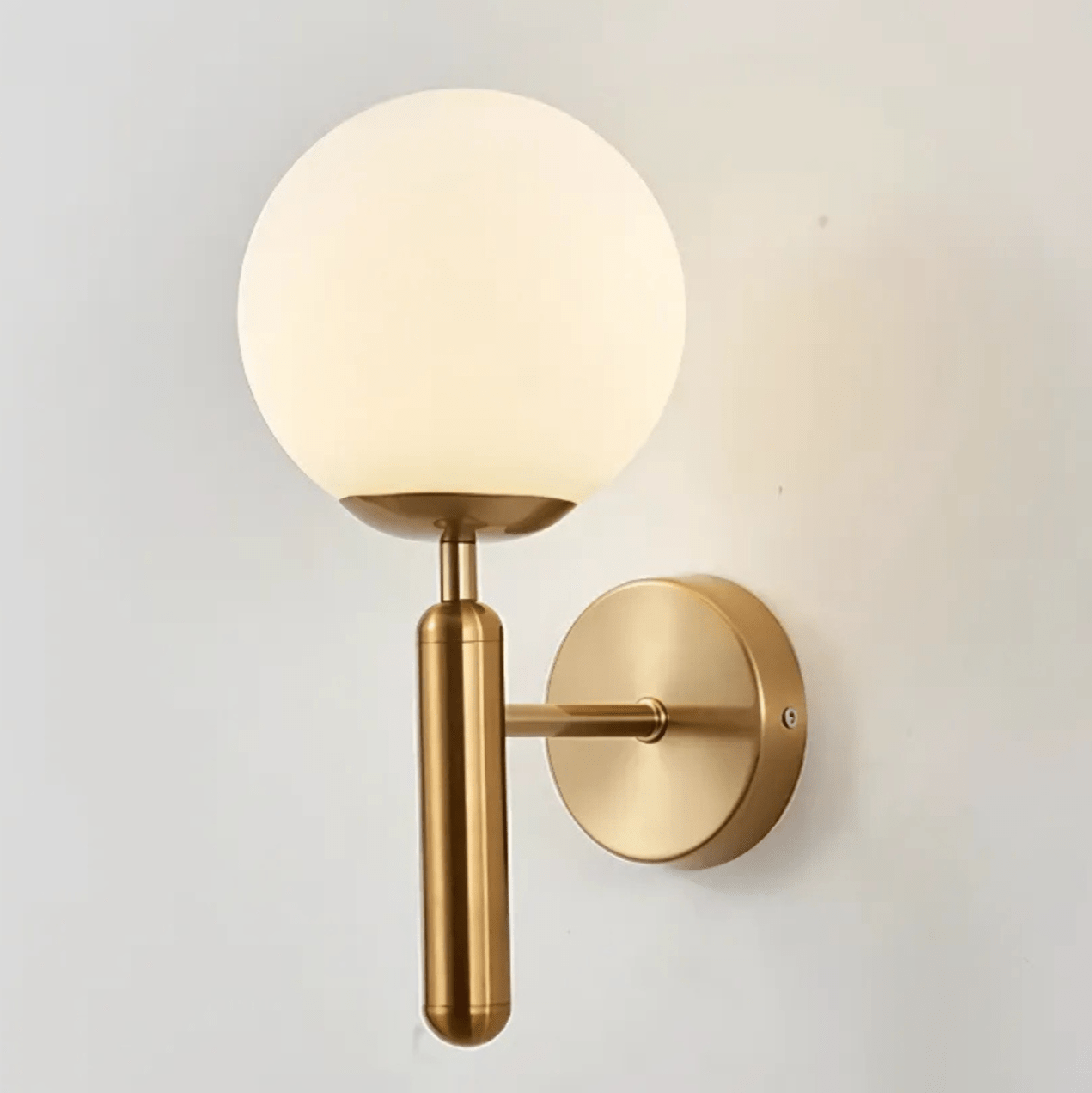 Bauer Brass Wall Light - Tabby Lighting