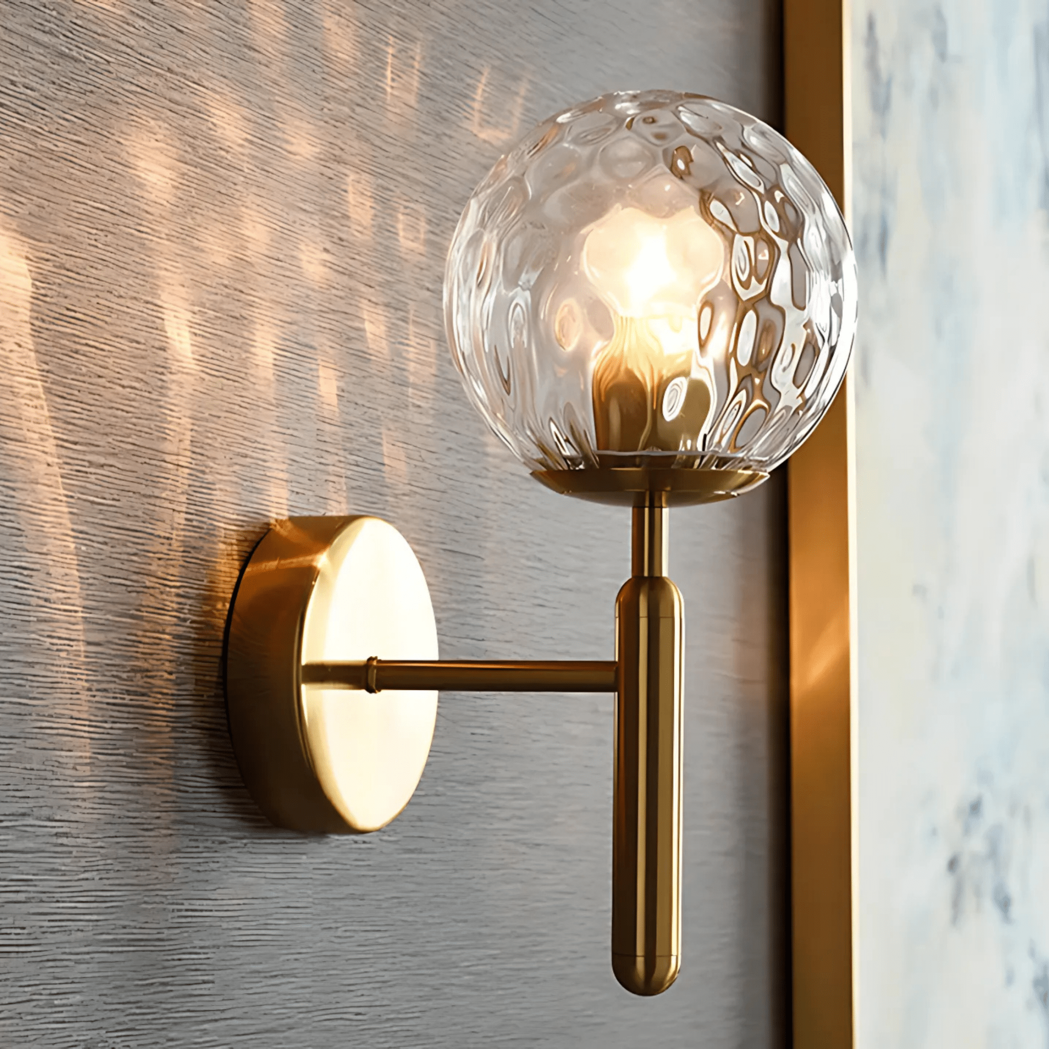 Bauer Brass Wall Light - Tabby Lighting