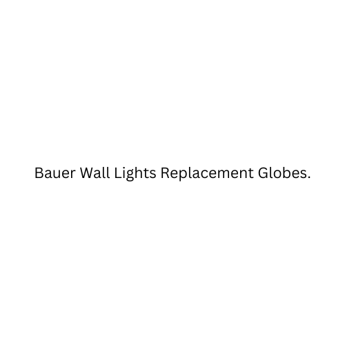 Bauer Wall Lights Replacement Globes - Tabby Lighting