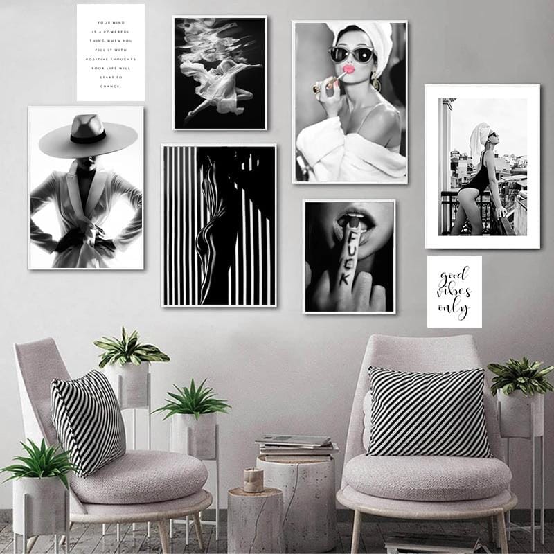 Black + White Post Modern Photography - Tabby Lighting