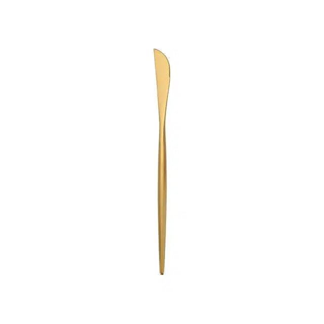 Brushed Gold Cutlery Set - Tabby Lighting
