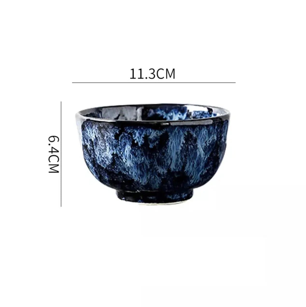 Cat Blue Japanese style Tableware - Tabby Lighting