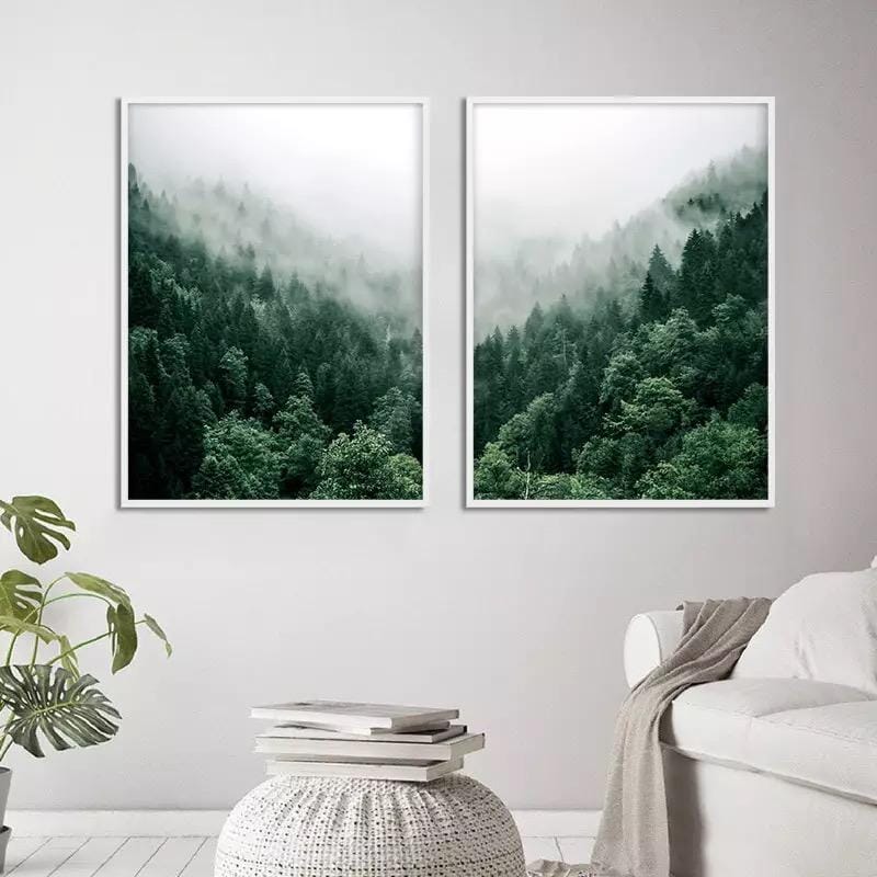 Foggy Forest Print - Tabby Lighting