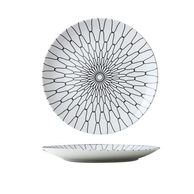 Geo Ceramic Plates - Tabby Lighting