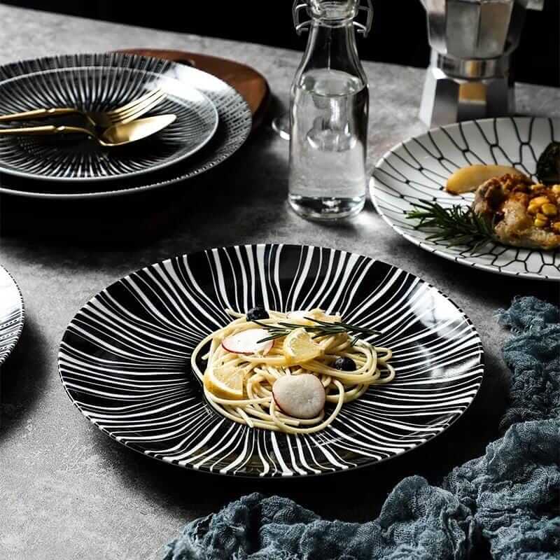 Geo Ceramic Plates - Tabby Lighting