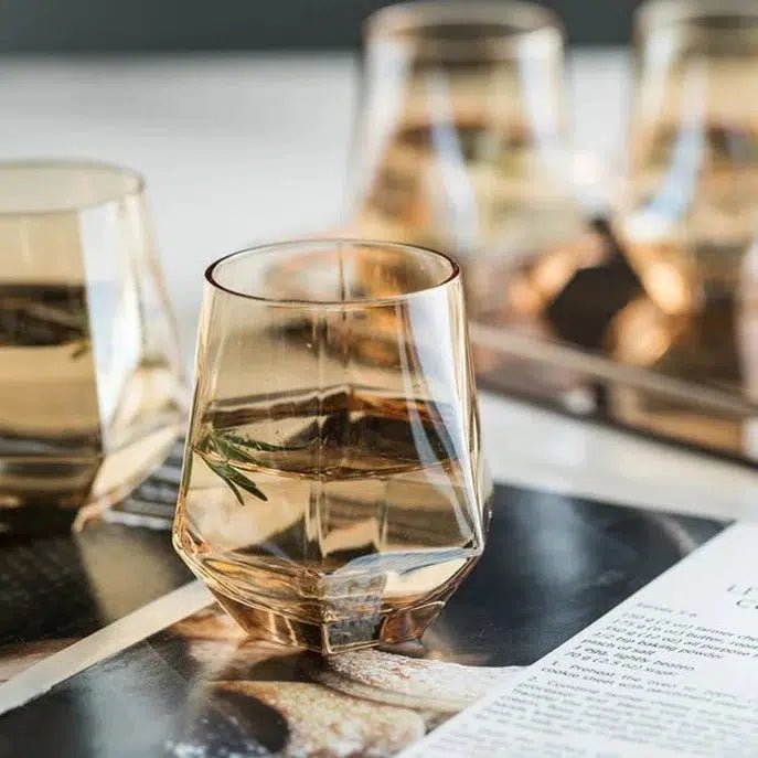 Hexagonal glass Pitcher set - Tabby Lighting