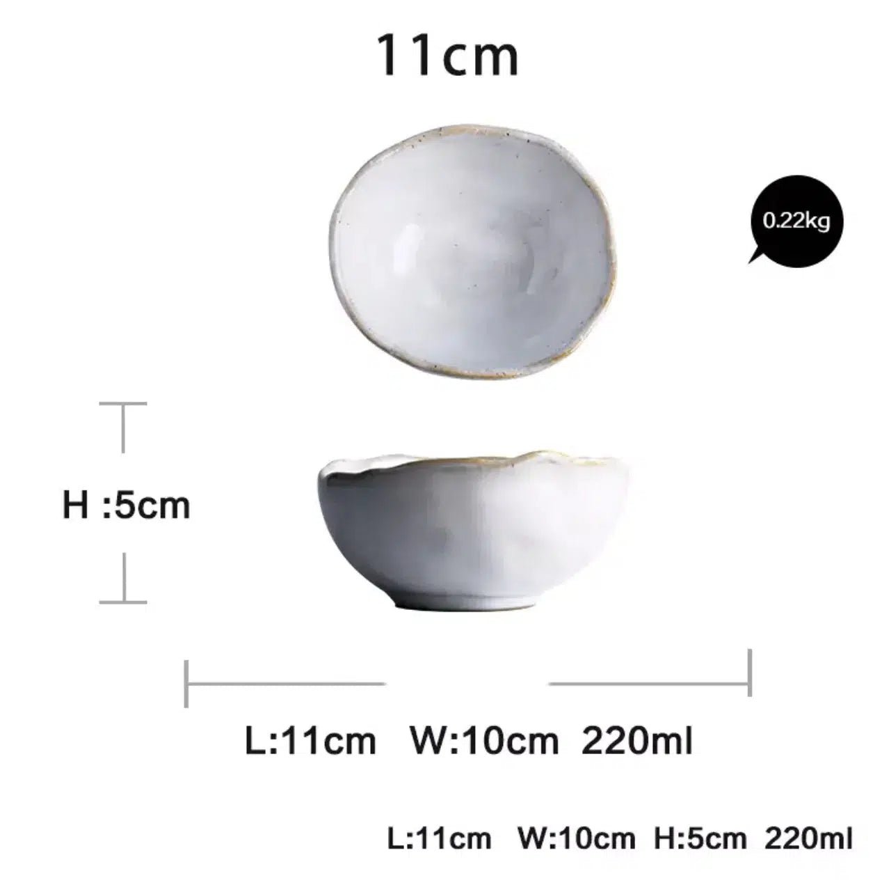 Irregular White Ceramic Plates + Dishes - Tabby Lighting