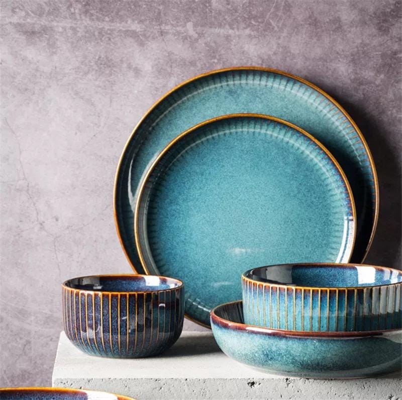 Kiln Glazed Ceramic Tableware - Tabby Lighting