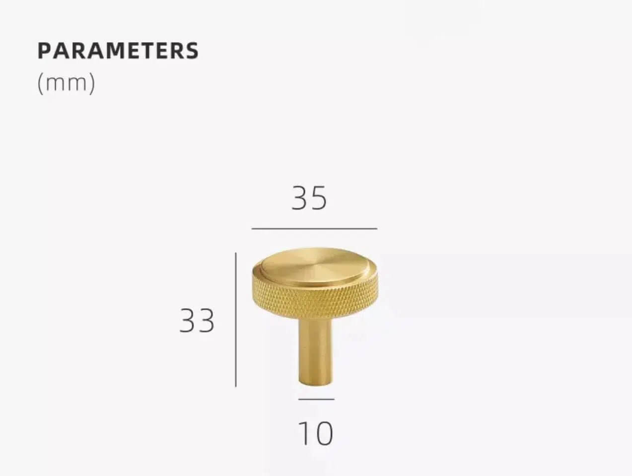 Knurled Tip Handles - Tabby Lighting