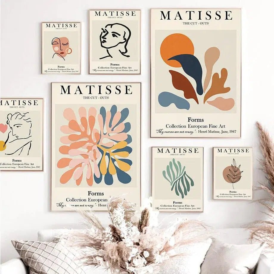 Matisse prints - Tabby Lighting