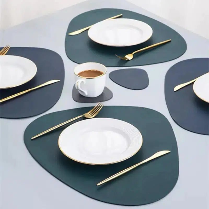 PU Leather table Mats/Coasters - Tabby Lighting