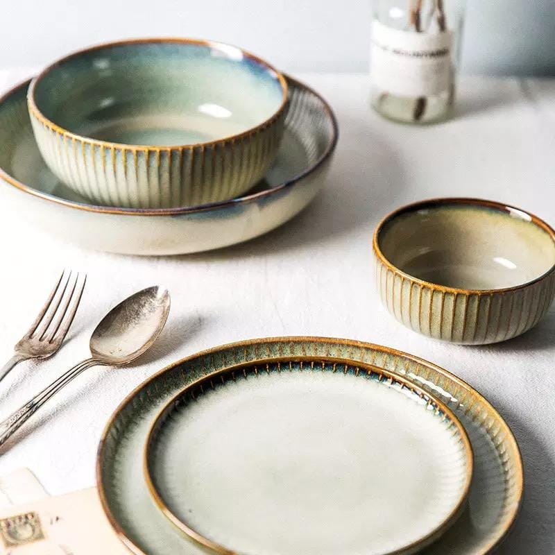 Rustic Ceramic Tableware - Tabby Lighting