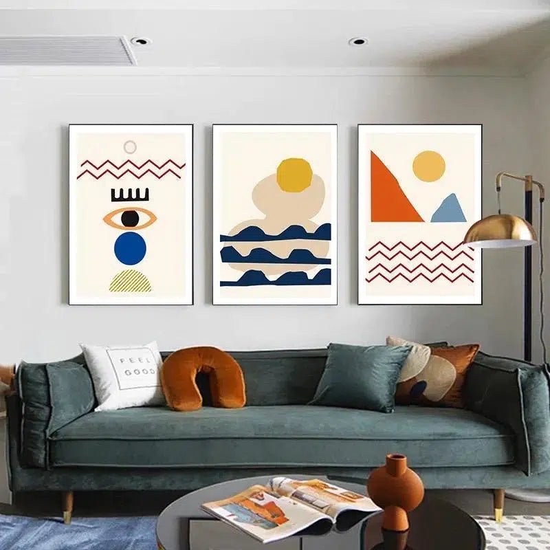 Scandinavian abstract Prints - Tabby Lighting