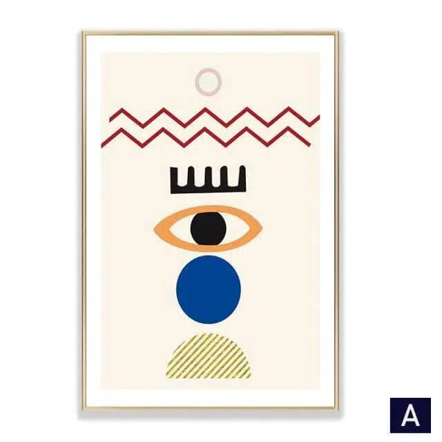 Scandinavian abstract Prints - Tabby Lighting