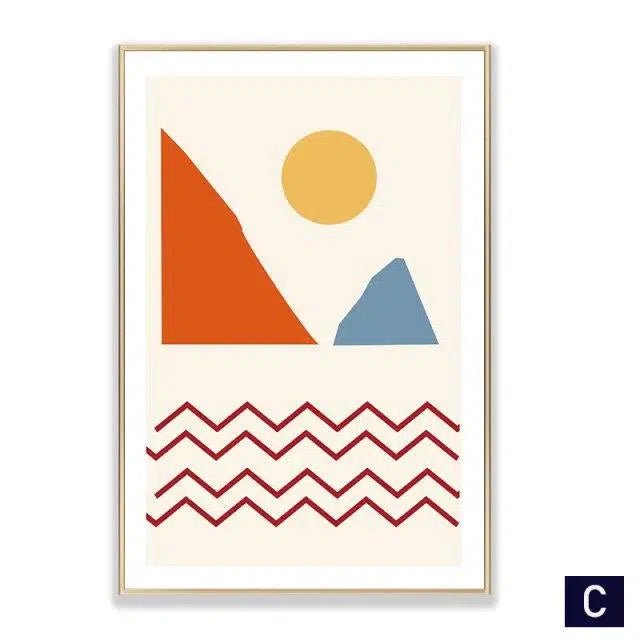 Scandinavian abstract Prints - Tabby Lighting
