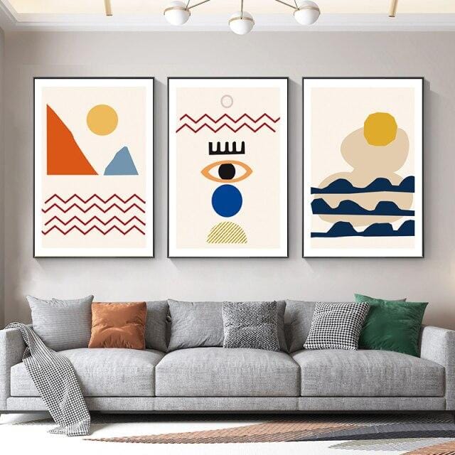 Scandinavian abstract Prints - Tabby Lighting