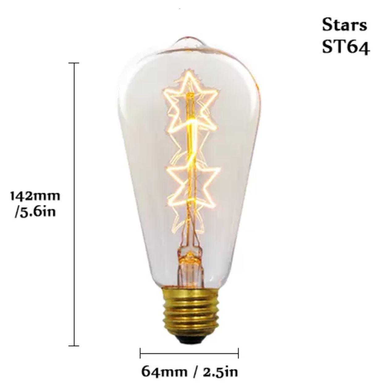 Vintage E27 Filament Light Bulbs - Tabby Lighting