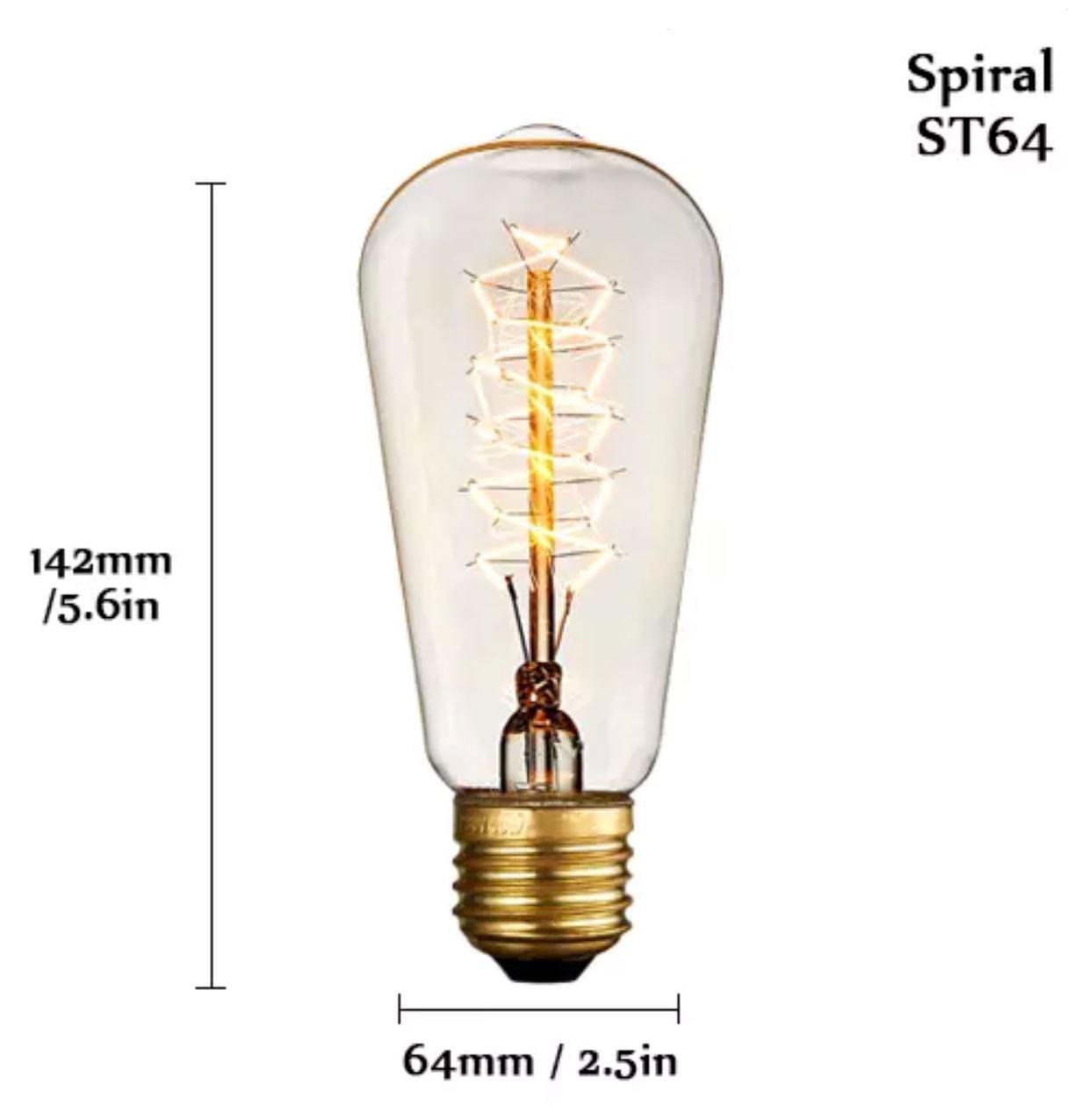 Vintage E27 Filament Light Bulbs - Tabby Lighting
